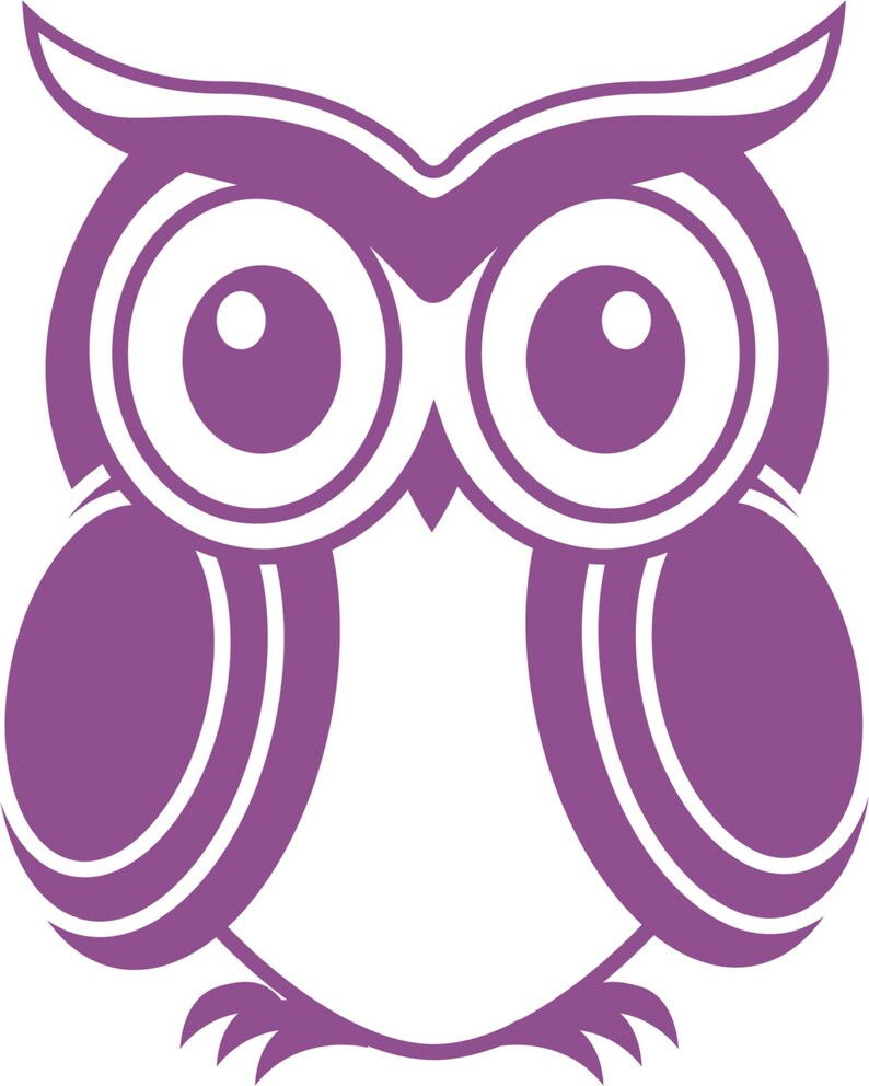 Owl sticker decal 2 vinyl car bike window sticker graphic Etsy