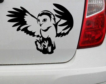 2X The Owl Is On The Branch Decal Car Motorcycle Bumper Window Door Stickers 2X The Owl Is On The Branch Decal Car Motorcycle Bumper Window Door Stickers