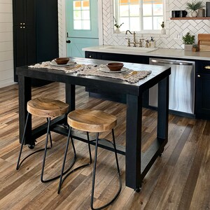 Reclaimed Wood Bar Table Restaurant Counter Community Communal Etsy