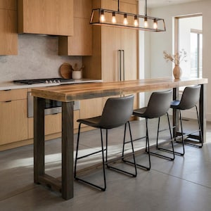 Reclaimed Wood Kitchen Island in Natural Finish | Hundreds of Custom Dimensions | Counter or Bar Height | Optional Wheels | Arizona Made