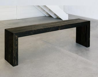 Waterfall Console Table | Behind the Sofa Table | Available in Natural, Provincial or Espresso Finish Color | 13 Length Options