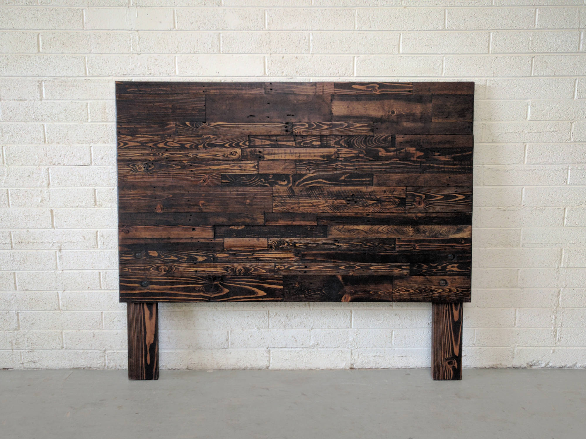 Reclaimed Wood Headboard In Espresso Dark Head Board King 50