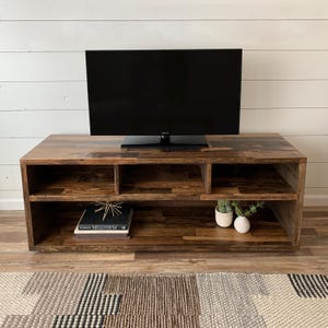 Media Console in Natural, Provincial or Espresso Finish Color | Wheel Add-on Option