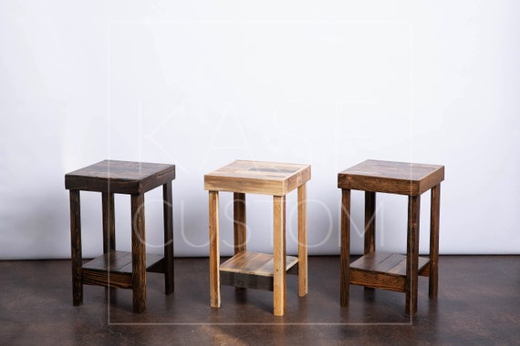 Reclaimed 2024 wood nightstand