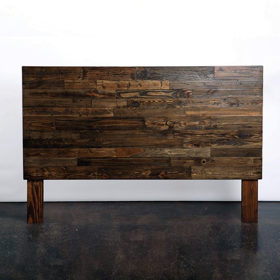 Wood Headboard in Provincial Finish | Twin - Full - Queen - King or California King | Reclaimed Wood for Rustic or Farmhouse Style