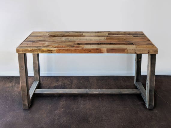 Reclaimed Wood Bar Table Restaurant Counter Community Communal