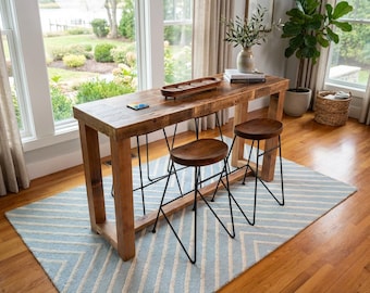 Dining, Counter or Bar Height Table | Golden Oak 48" x 30" | READY TO SHIP | Handmade in Arizona