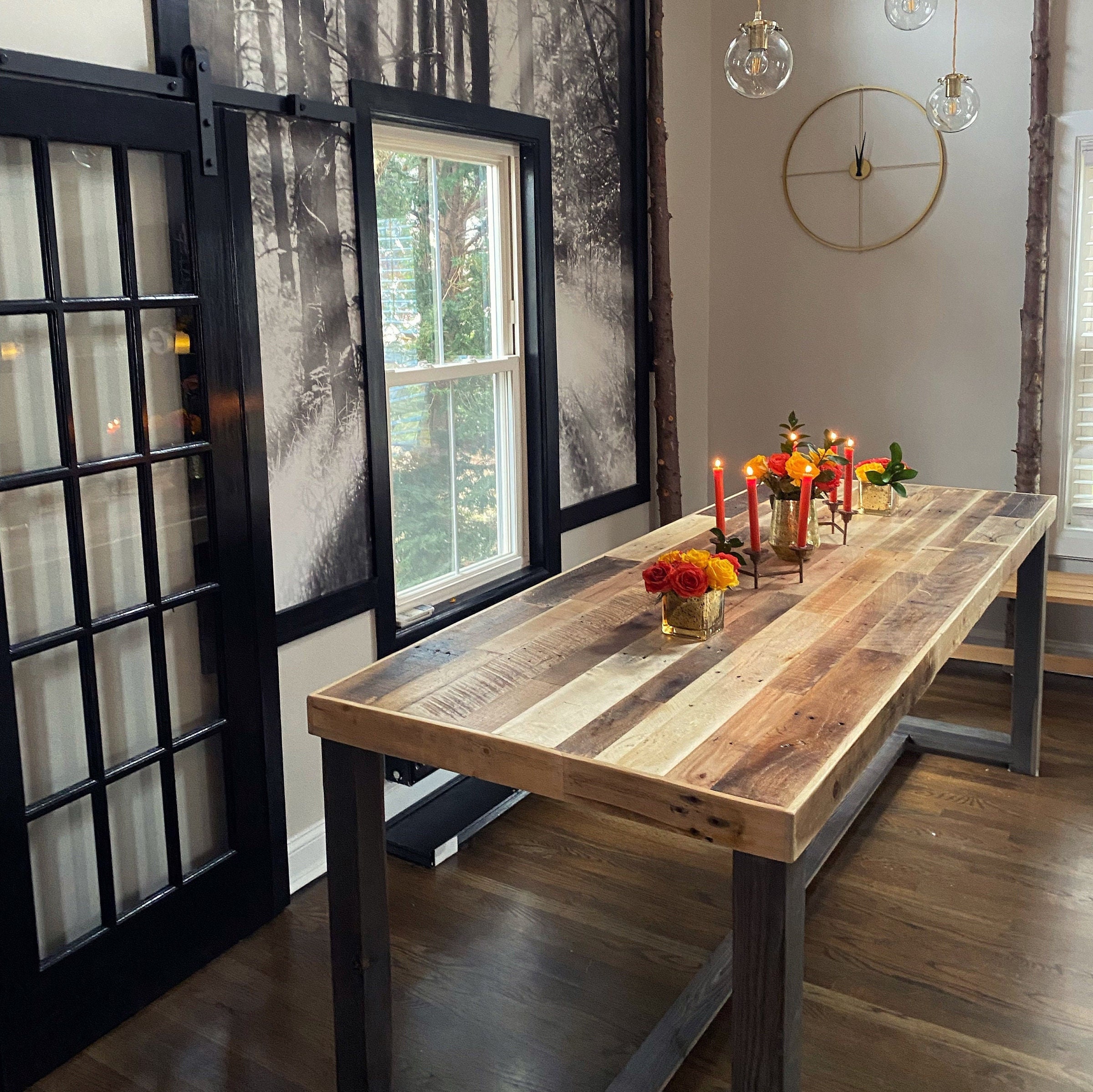 Counter Height Table in Natural Finish | Hundreds of Dimensions