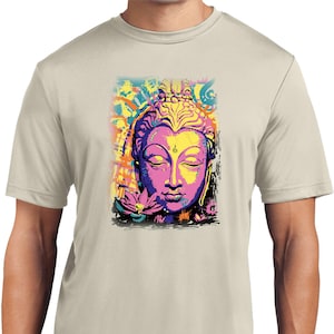 Psychedelic Buddha Yoga Moisture Wicking Tee T-shirt - Etsy