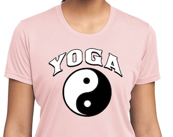 Yin Yang Yoga Arch Ladies Yoga Moisture Wicking Tee T-Shirt = LST350-ARCH