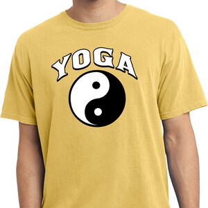Yin Yang Yoga Arch Adulto Unisex Yoga Pigmento Teñido Camiseta camiseta PC099-ARCH