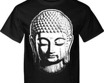 BIG Buddha Head Yoga Tall Tee Shirt = PC61T-BIGBH