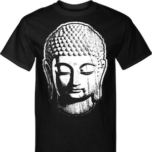 BIG Buddha Head Yoga Tall Tee Shirt = PC61T-BIGBH