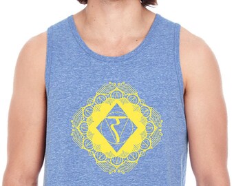 Diamond Manipura Men/'s Yoga Triblend Tank Top = DMANI-102C