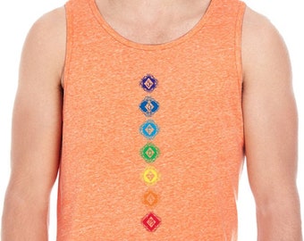 Diamond Manipura Men/'s Yoga Triblend Tank Top = DMANI-102C