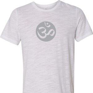 Big OM Print Burnout Yoga Tee Shirt = BIGOM-3650