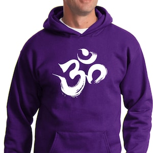Brushstroke AUM Yoga Hoodie - PC90H-BRUSHSTROKE