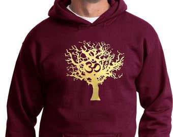 Gold Foil Tree of Life Yoga Hoodie - PC90H-GOLDTREE