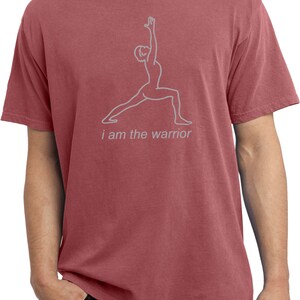 Line Warrior Yoga Pigment Dyed Tee T-Shirt = PC099-LINEWARRIOR