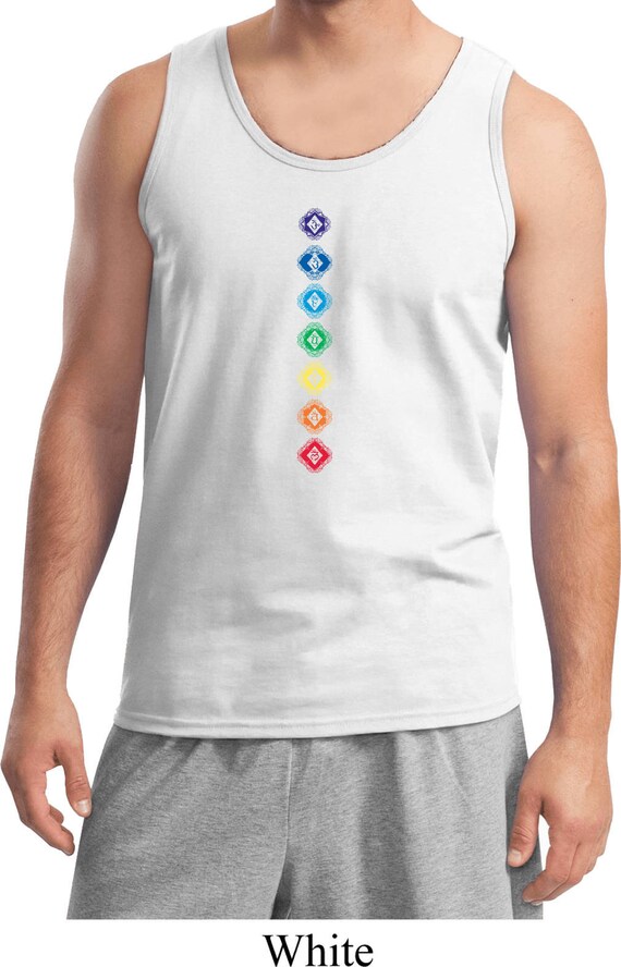 Yoga Clothing For You Mens Heart Chakras Tank Top Yoga Clothing For You Mens Heart Chakras Tank Top