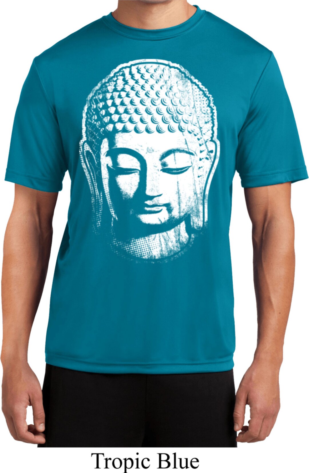 BIG Buddha Head Yoga Moisture Wicking Tee T-shirt = ST350-BIGBH - Etsy