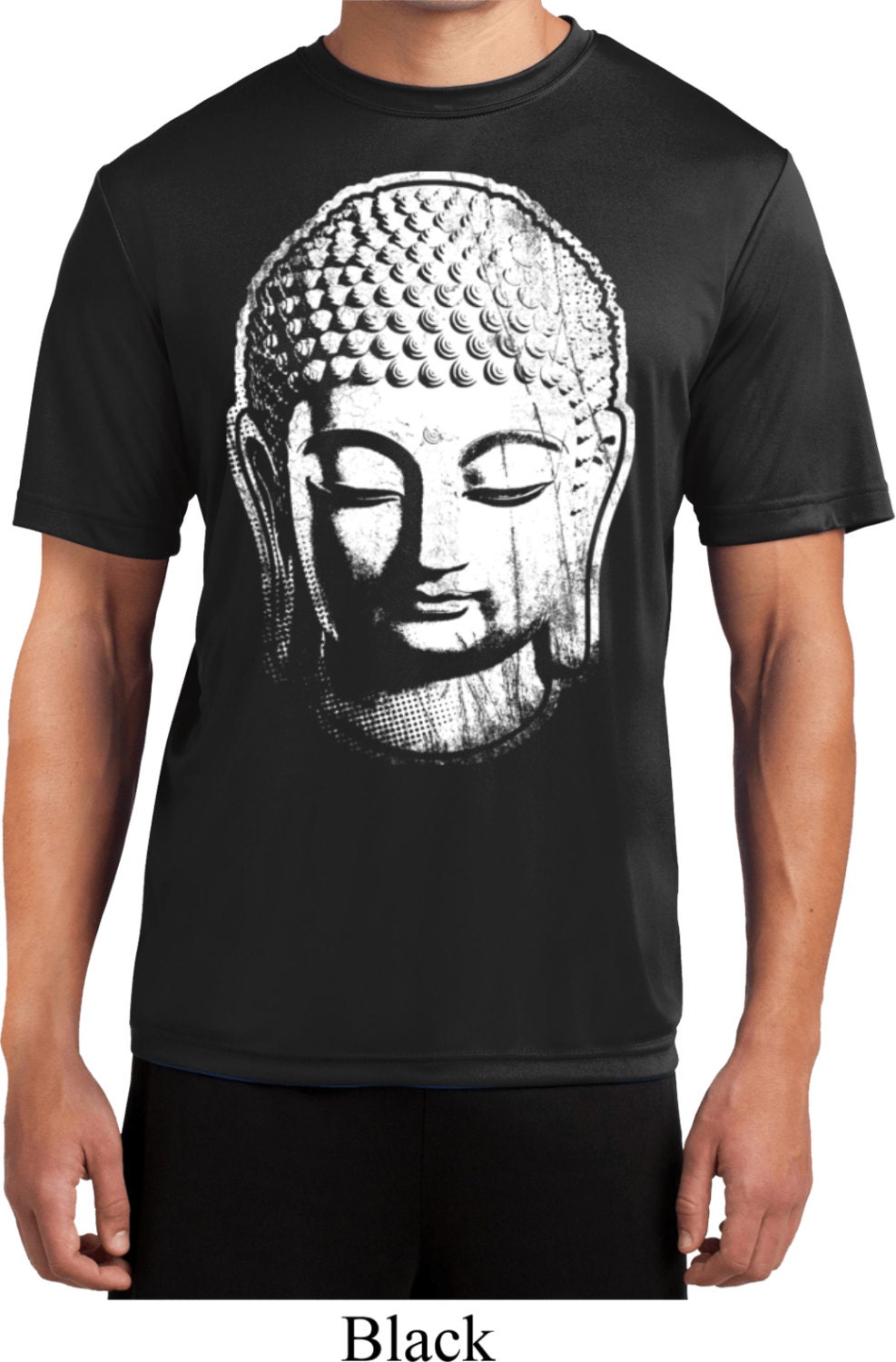 BIG Buddha Head Yoga Moisture Wicking Tee T-shirt = ST350-BIGBH - Etsy