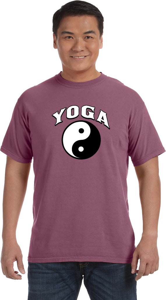 Yin Yang Yoga Arch Adult Unisex Yoga Heavyweight Pigment Dyed T