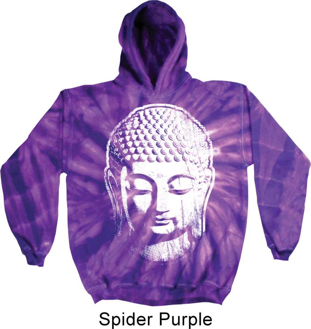 Yoga Clothing for You Mens Hoodie BIG Buddha Head Tie Dye Etsy