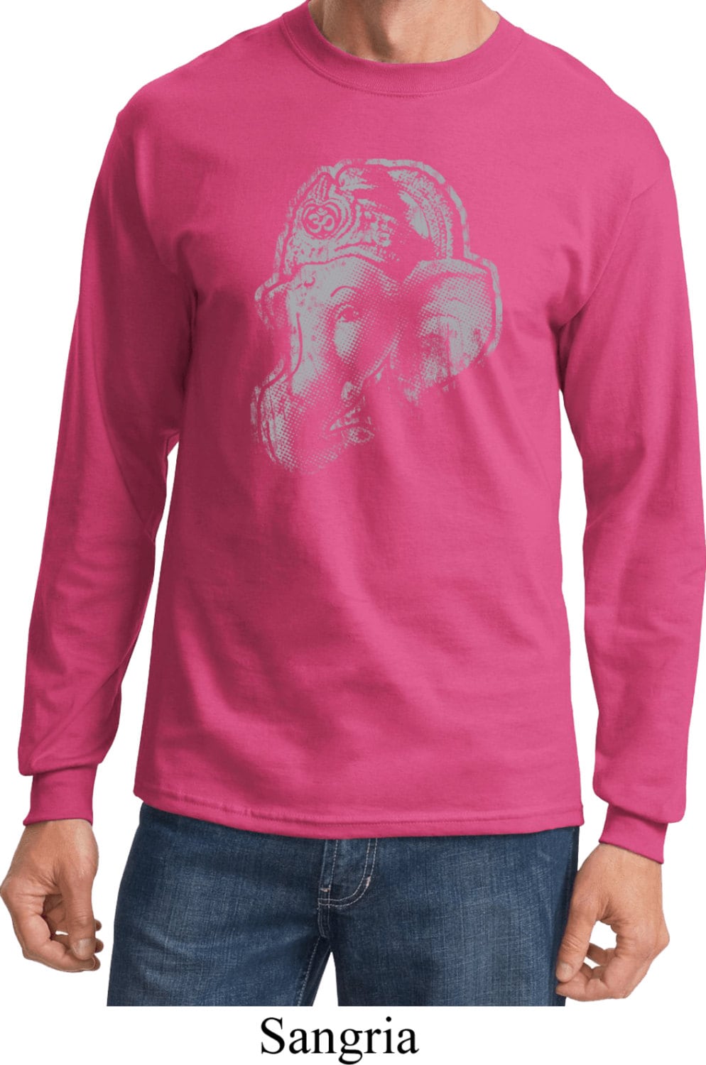 【福袋セール】 Tee Sleeve Long Yoga Profile Ganesha Shirt PC61LS-PROFILE = Clothing