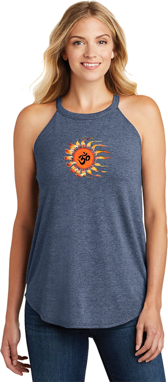 OHM Sun Ladies Yoga Tri Blend Rocker Tanktop OHMSUN-DT137L | Etsy