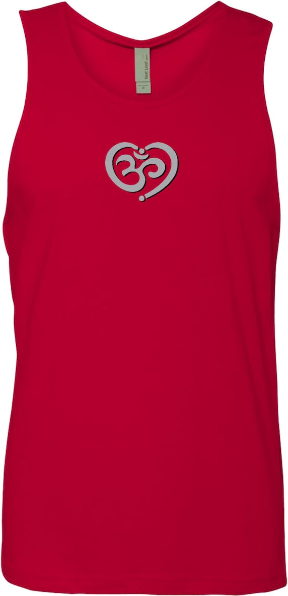 red tank top om symbol red tank top om symbol