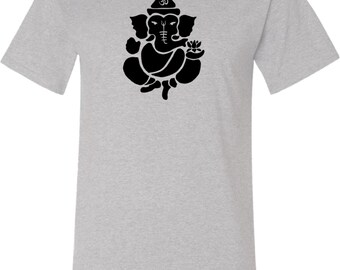 Shadow Ganesha Yoga Tall Tee Shirt = PC61T-SHADOW