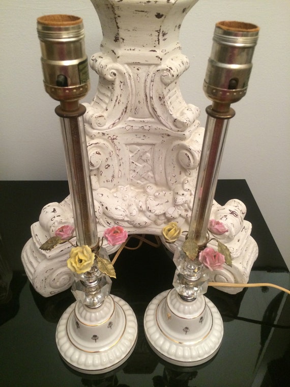 vintage dresser lamps