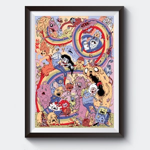 Adventure Time Zombie Poster A3 Size