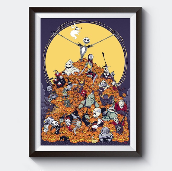 Nightmare Before Christmas A3 Size - Etsy