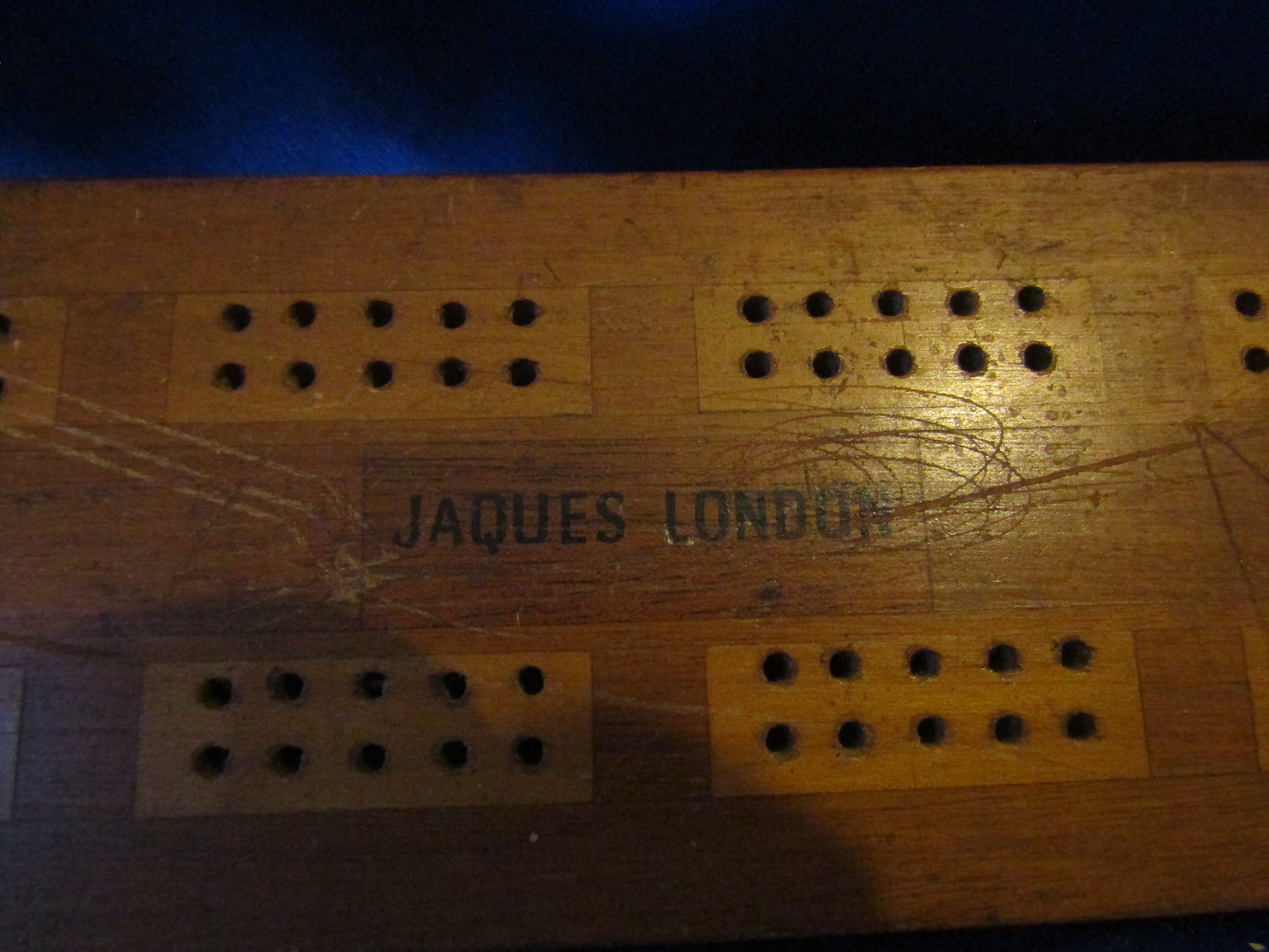 Vintage Jaques London Wooden Cribbage Board Etsy UK