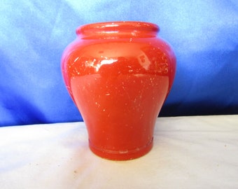 Vintage Fortnum and Mason Red Vase, London