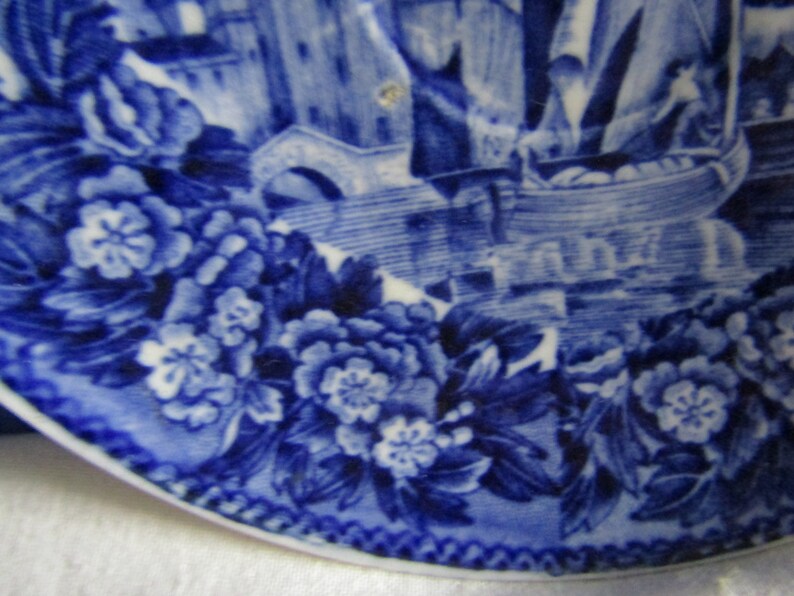 Vintage Wedgwood Blue and White Cup /& Saucer Ferrara St Ruria Made in England