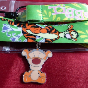 Disney Tigger lanyard,  charm & ID holder Bus pass/keys/neck strap/gift