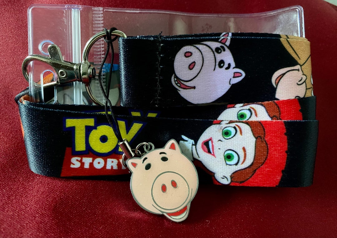 Disney Toy Story Lanyard, Hamm Charm & ID Holder Bus Pass/keys/neck Strap/gift buzz, Woody Etsy