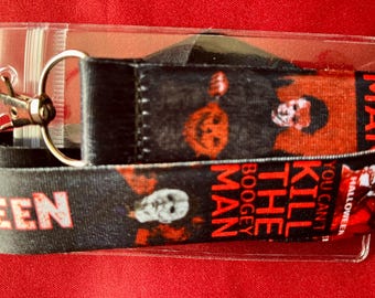 Halloween horror lanyard & ID holder Bus pass/keys/neck strap/gift