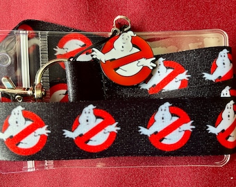 Ghostbusters lanyard, charm & ID holder Bus pass/keys/neck strap/gift