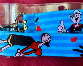 Popeye lanyard & ID holder Bus pass/keys/neck strap/gift