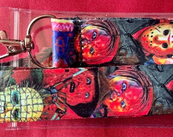 Multi character horror lanyard & ID holder Bus pass/keys/neck strap/gift