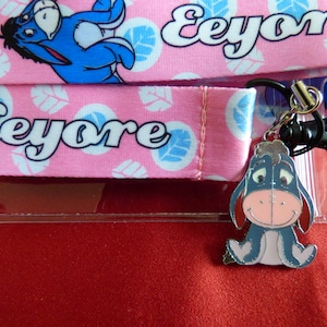 Disney Eeyore lanyard,  Eeyore charm & ID holder Bus pass/keys/neck strap/gift