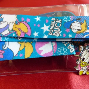 Disney Donald and Daisy Duck lanyard, charm & ID holder Bus pass/keys/neck strap/gift