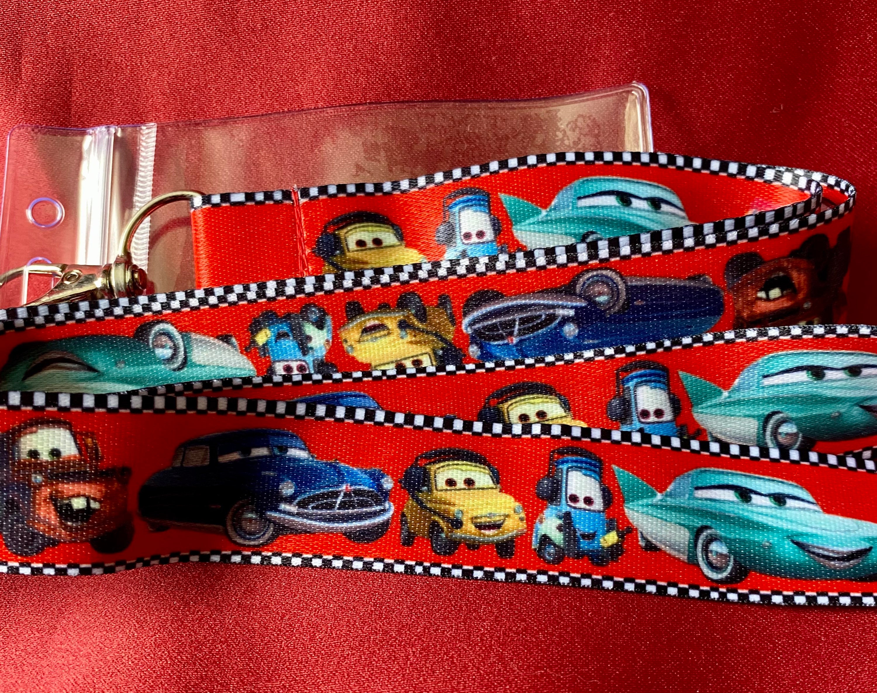 Disney Cars lanyard, Lightning McQueen and Mater & ID holder Bus  pass/keys/neck strap/gift -  Österreich