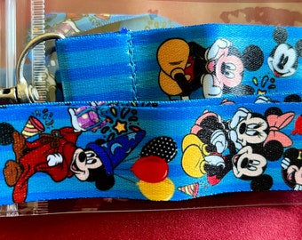 Mickey lanyard & ID holder Bus pass/keys/neck strap/gift