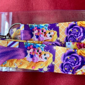 Disney Princess Rapunzel lanyard & ID holder Bus pass/keys/neck strap/gift