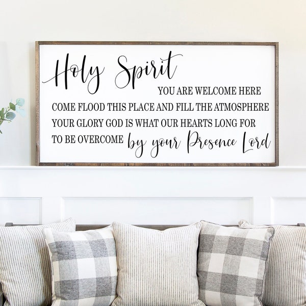 SVG, & PNG - "Holy Spirit ...You are Welcome Here" - Christian Design Cut File by My Funky FarmHouse - Tanya Siekman Designs